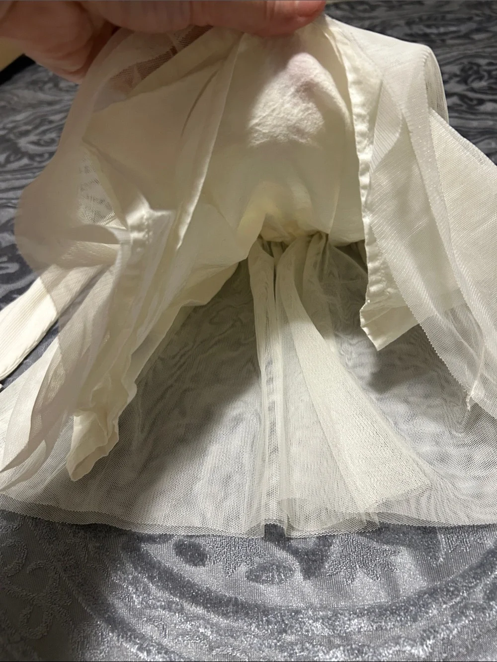 GAP Cream Long Sleeve Tulle Dress for Girls